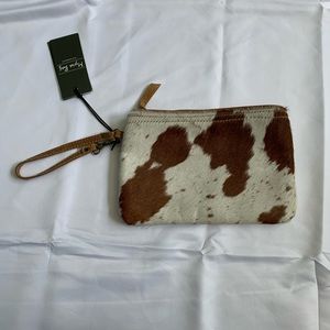 Cowhide Myra Bag Wristlet
